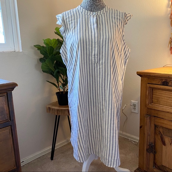 Splendid Pirouette Striped Henley Dress XL - Picture 4 of 12